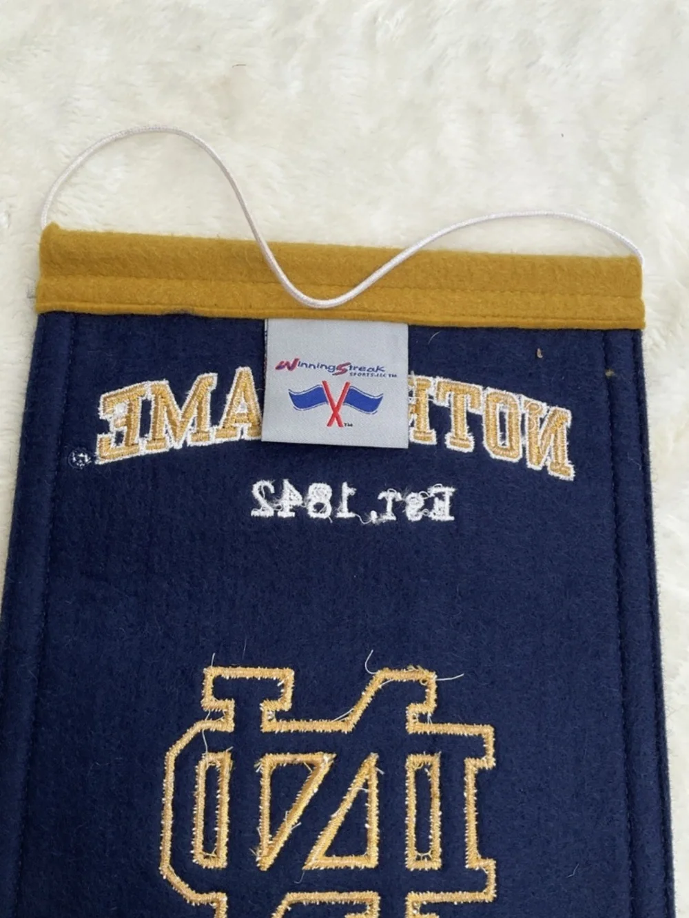 Notre Dame Fighting Irish NCAA Embroidered Heritage Banner and Cap Fan Bundle